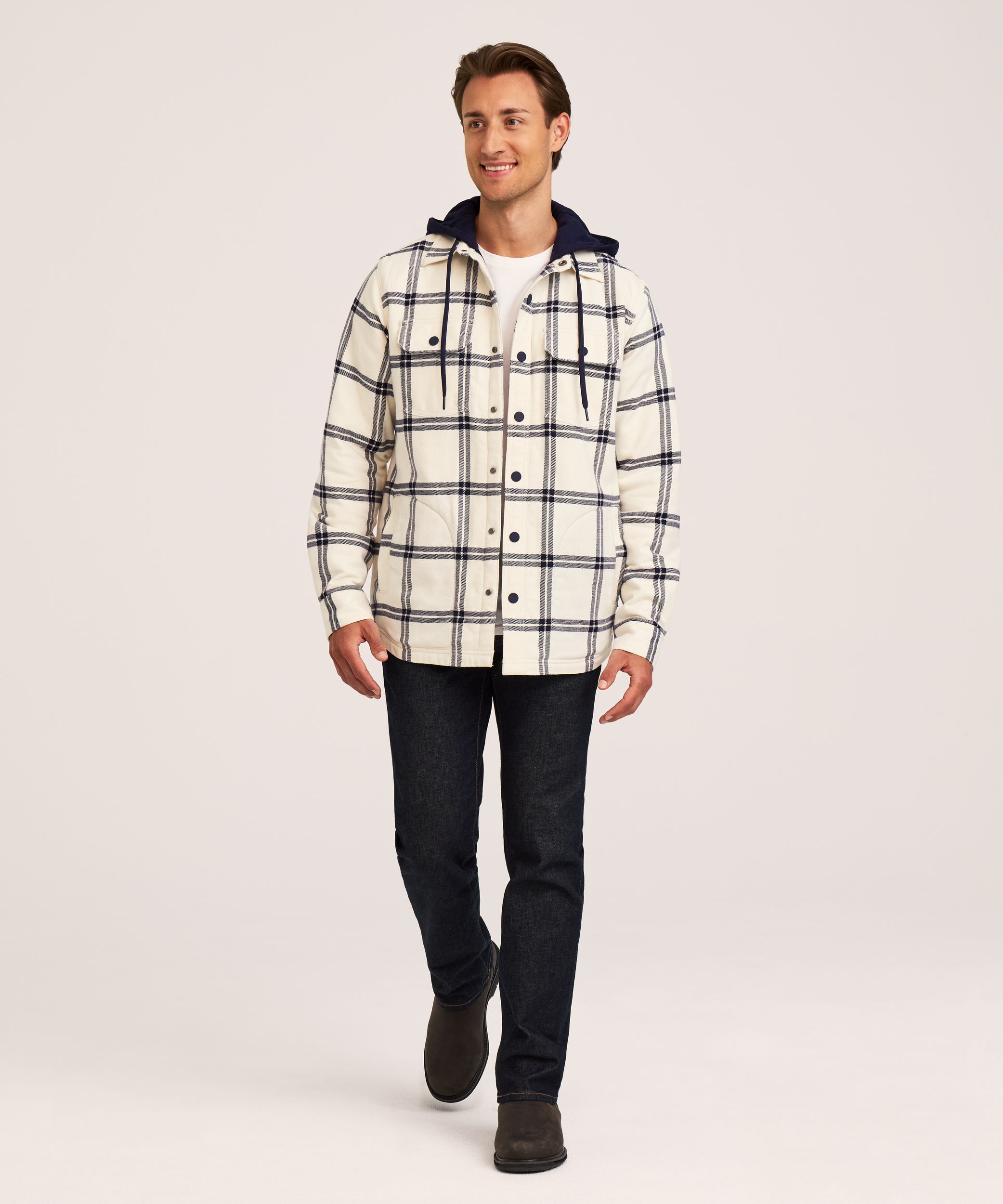 WindRiver Men's T-Max Element™ Lined Hooded Flannel Shirt