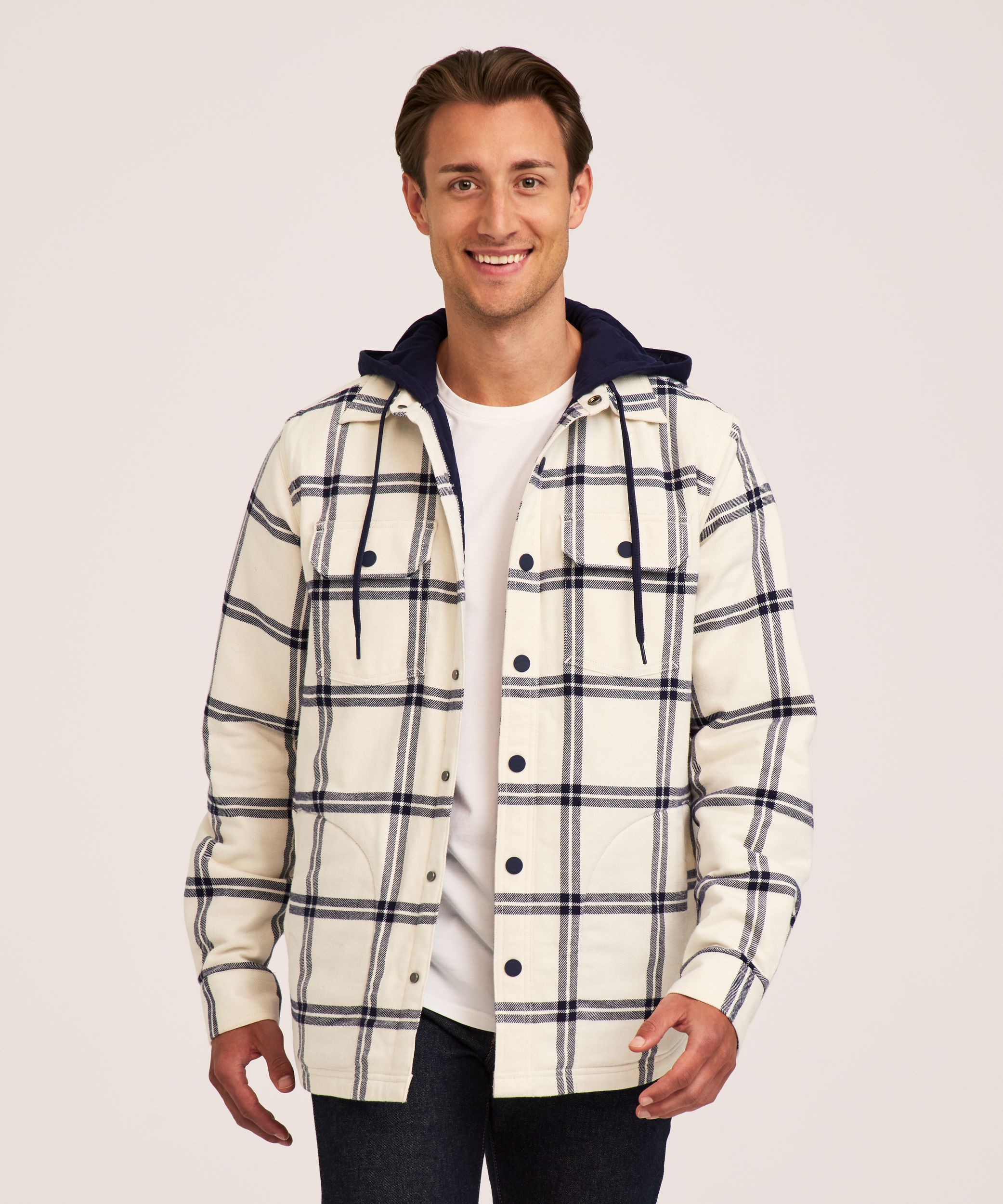 WindRiver Men's T-Max Element™ Lined Hooded Flannel Shirt