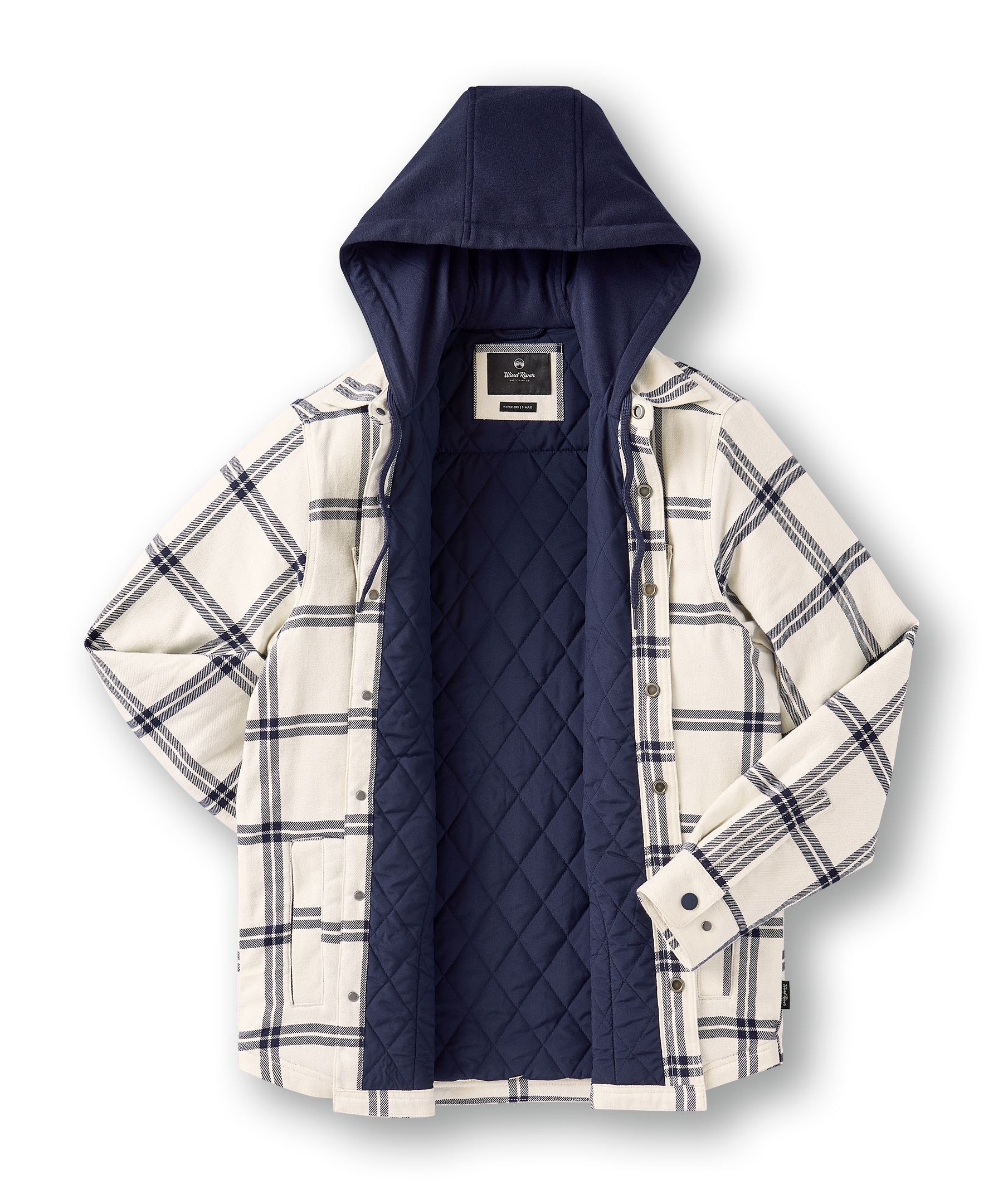 WindRiver Men's T-Max Element™ Lined Hooded Flannel Shirt