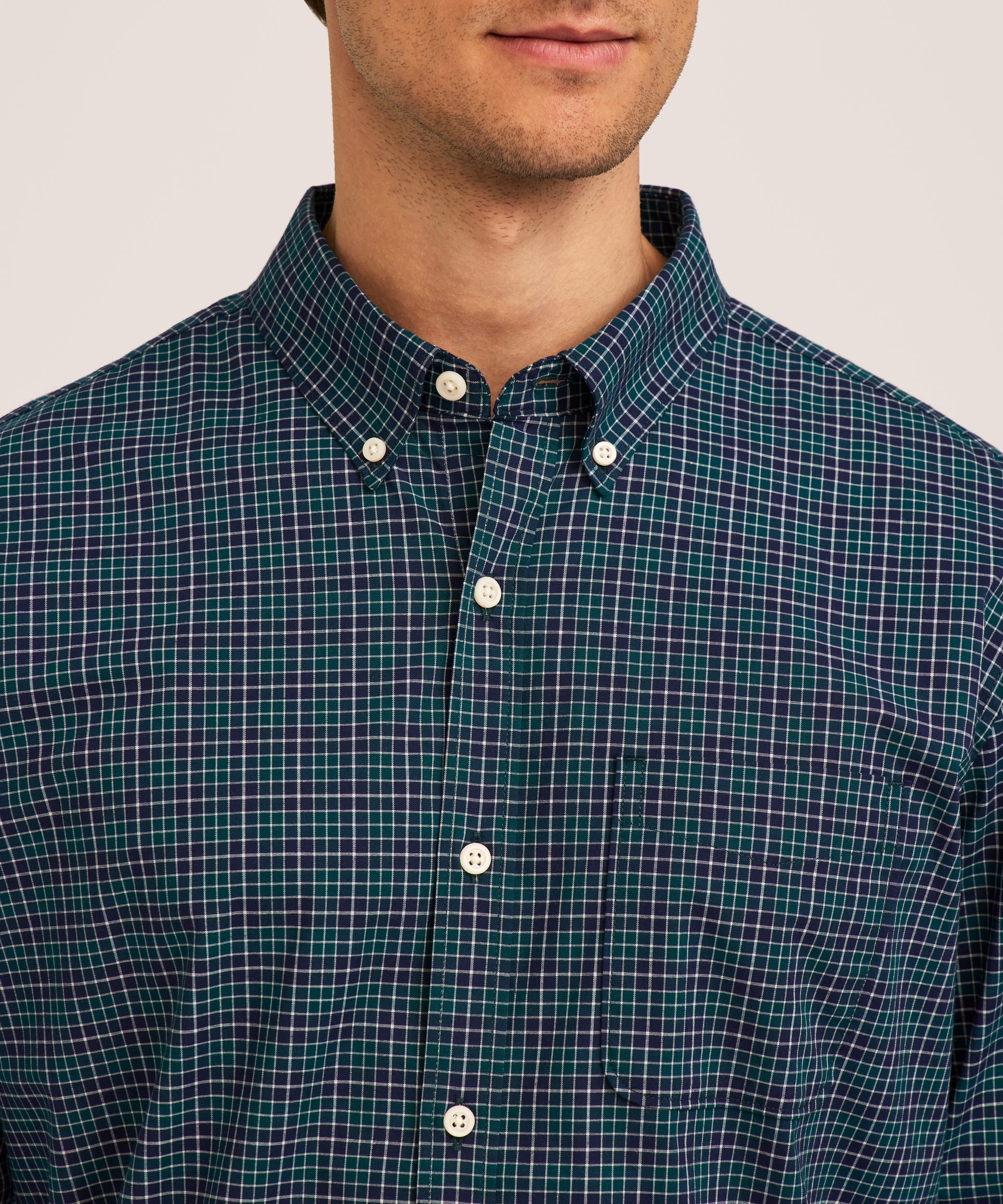 Chemise de sport décontractée à carreaux et à manches longues pour hommes, Denver Hayes