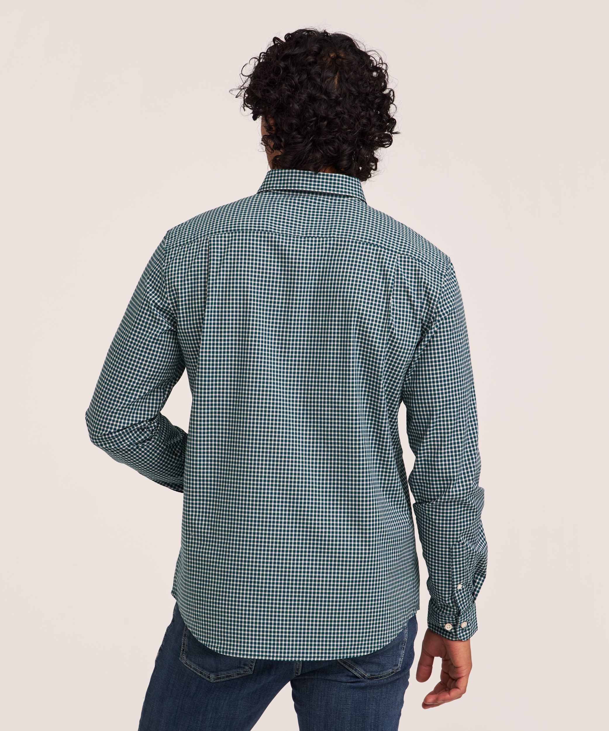 Chemise de sport décontractée à carreaux et à manches longues pour hommes, Denver Hayes