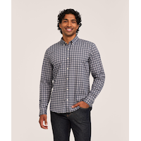 Chemise de sport décontractée à carreaux et à manches longues pour hommes, Denver Hayes