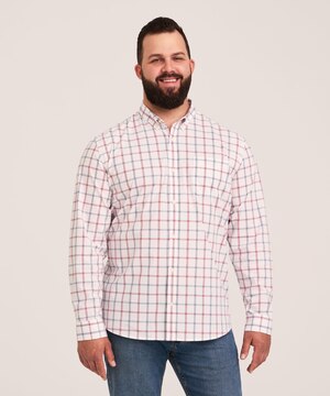Chemise de sport décontractée à carreaux et à manches longues pour hommes, Denver Hayes