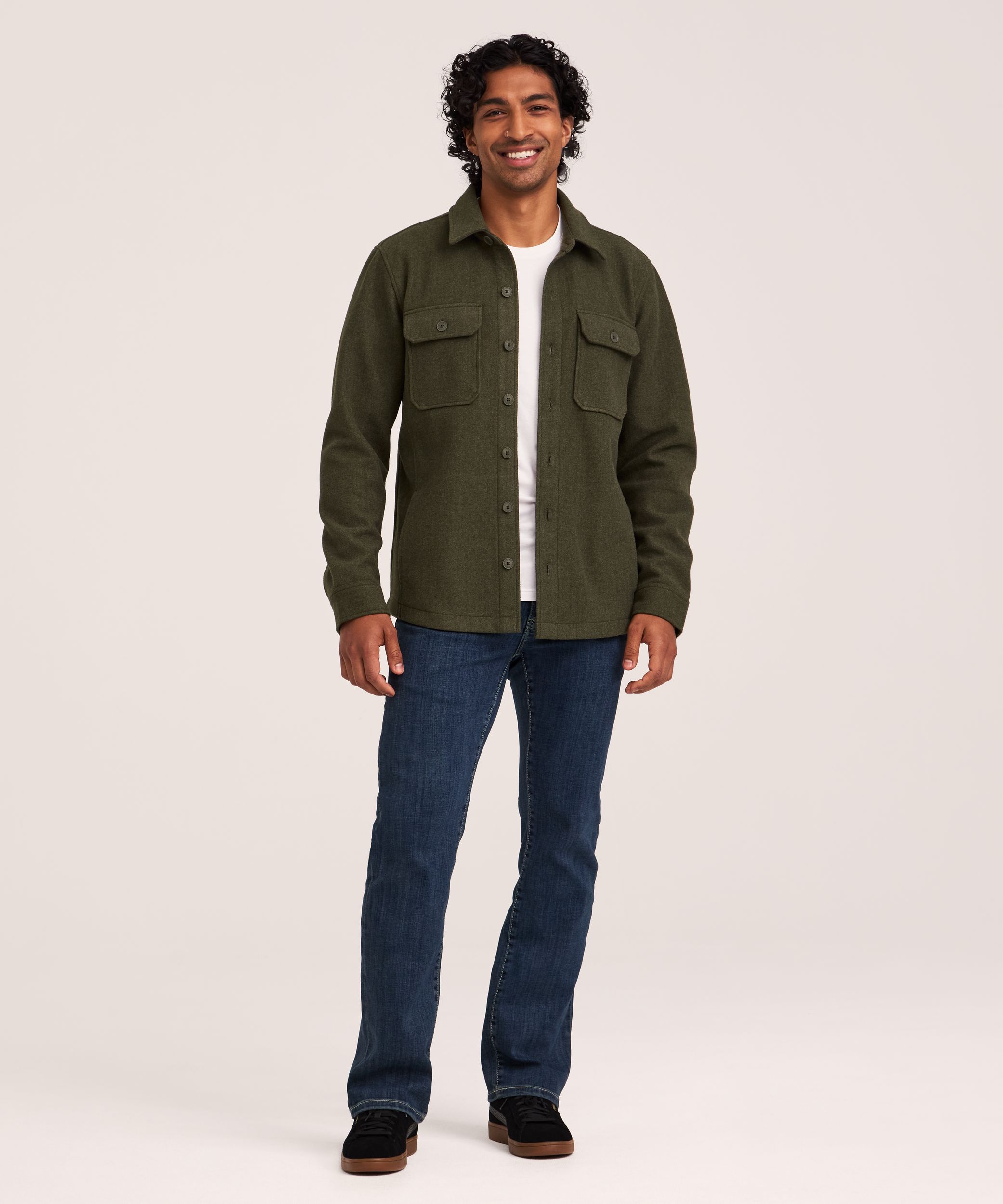 Denver Hayes Men's Wool-Like Shacket