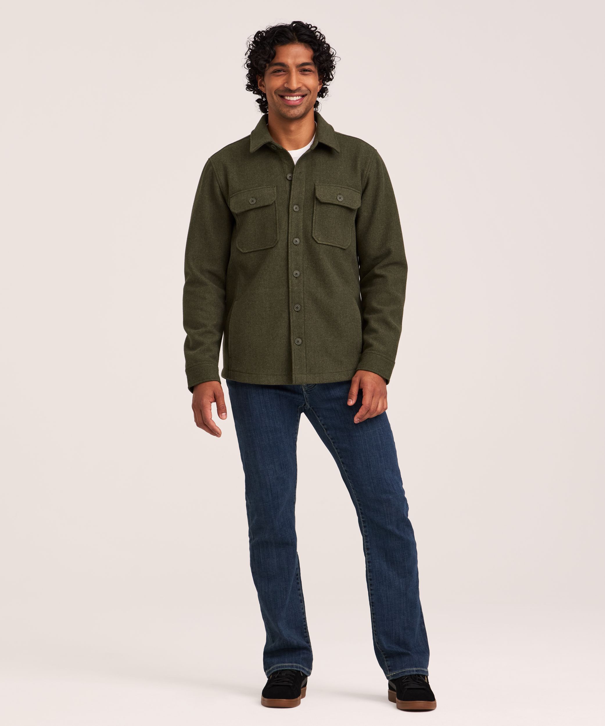 Denver Hayes Men's Wool-Like Shacket