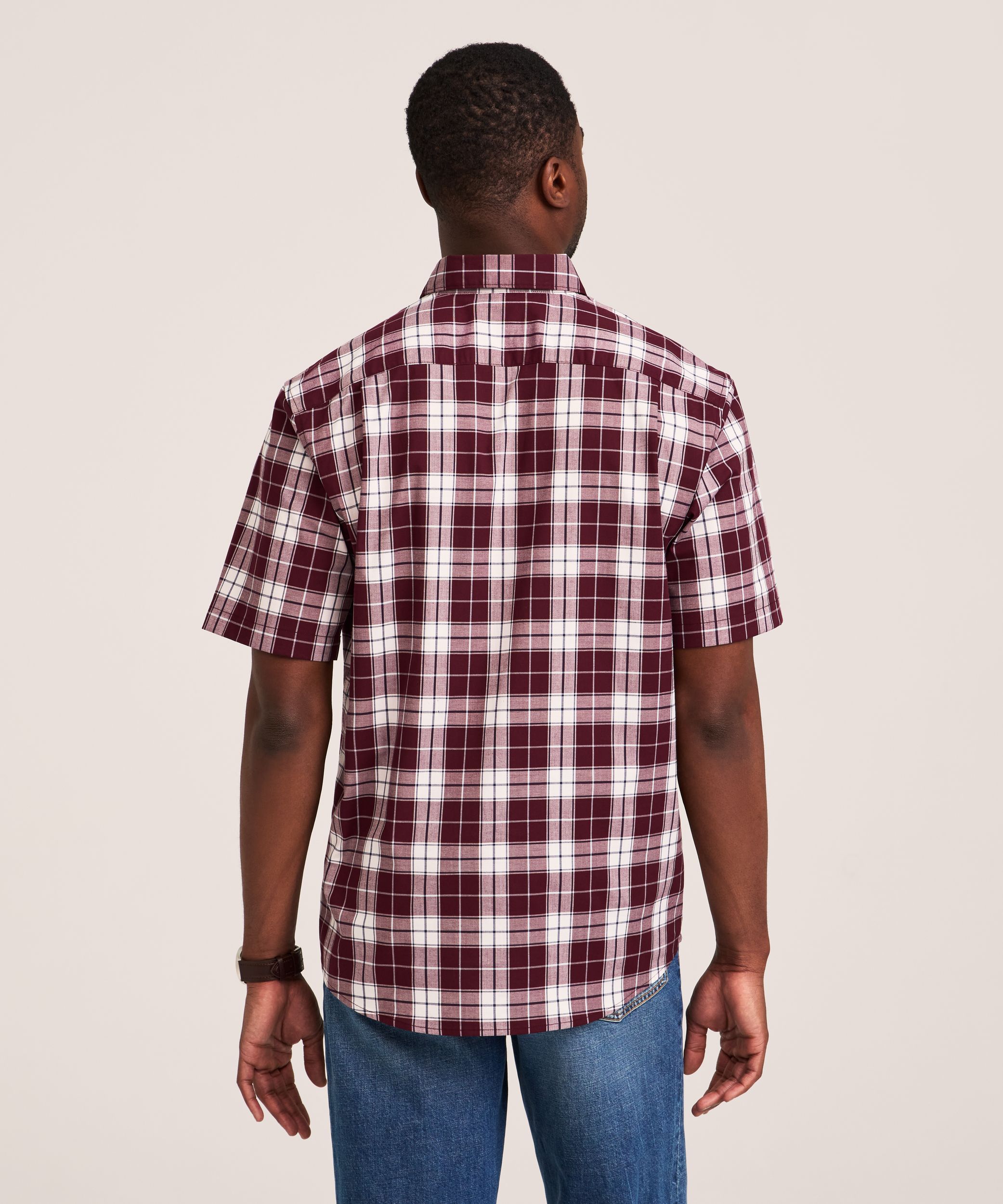 Chemise de sport à carreaux décontractée pour hommes, Denver Hayes