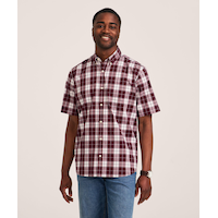 Chemise de sport à carreaux décontractée pour hommes, Denver Hayes Front_Flat