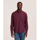 Chemise boutonnée hybride à manches longues extensible dans 4&nbsp;sens pour hommes, Denver Hayes Front_Flat