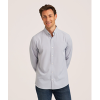 Denver Hayes Men's Hybrid 4-Way Stretch Long Sleeve Shirt Front_Flat