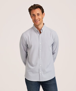 Denver Hayes Men's Hybrid 4-Way Stretch Long Sleeve Shirt