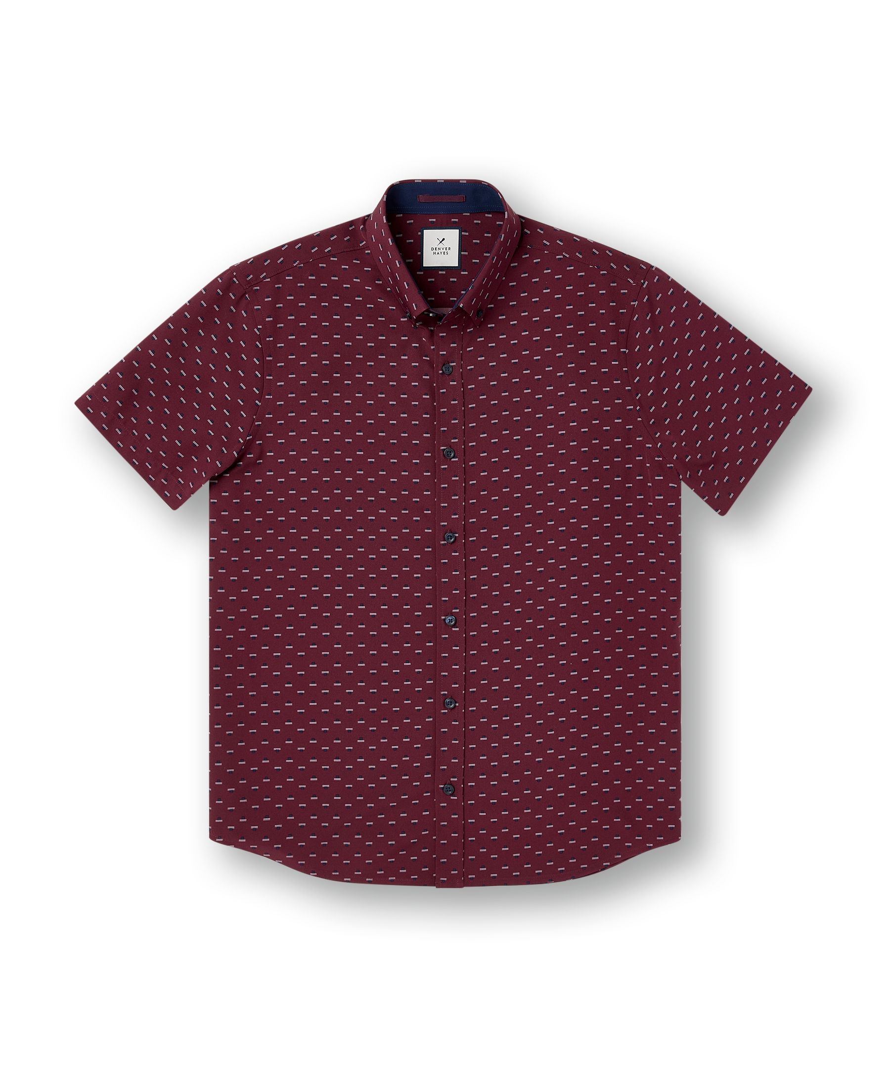 Denver Hayes Men's Hybrid 4-Way Stretch Short Sleeve Shirt