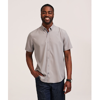 Denver Hayes Men's Hybrid 4-Way Stretch Short Sleeve Shirt