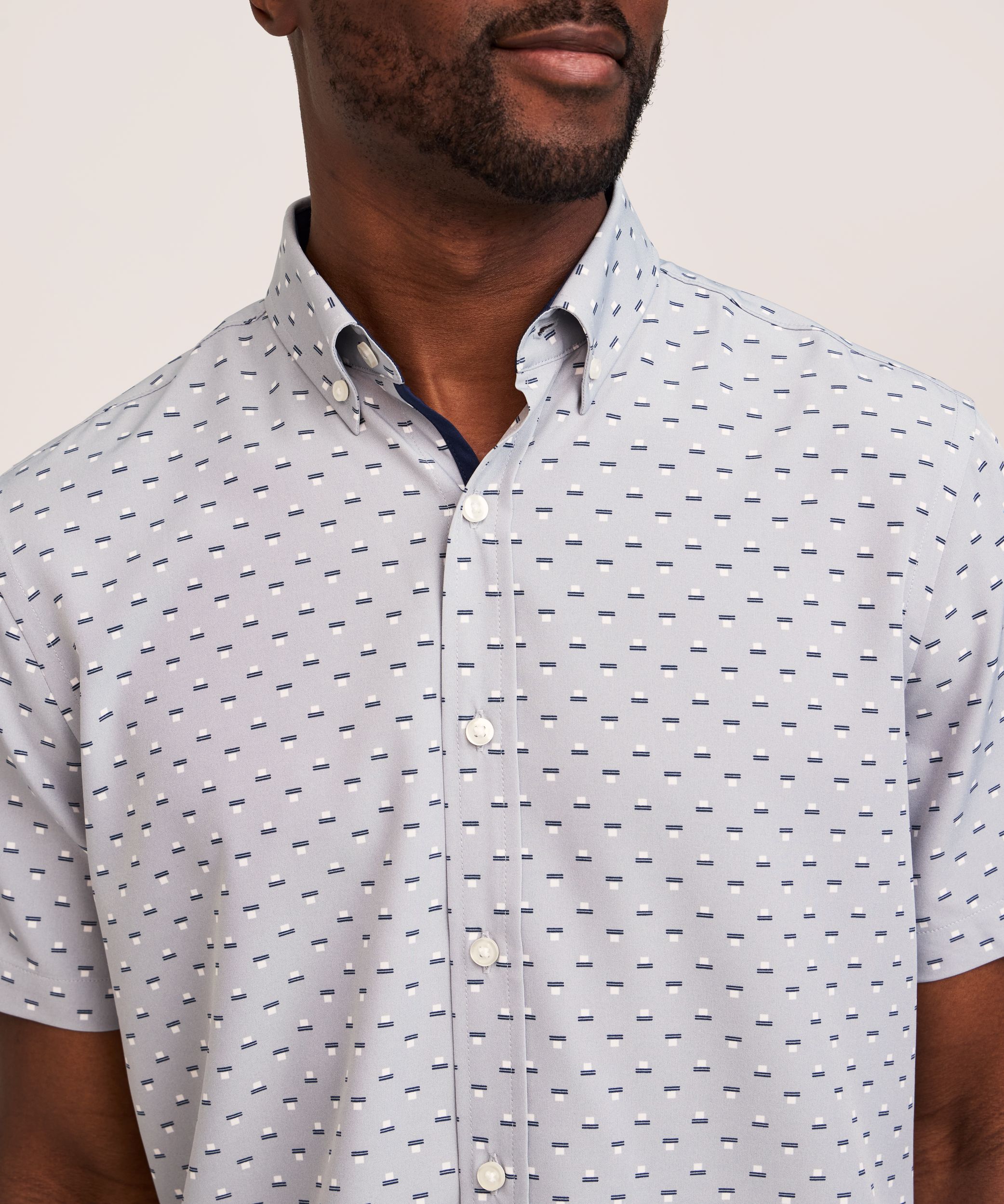 Denver Hayes Men's Hybrid 4-Way Stretch Short Sleeve Shirt