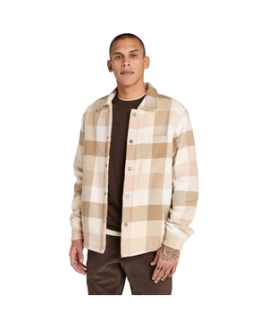 Timberland Men's Sherpa Lined Overshirt Shacket
