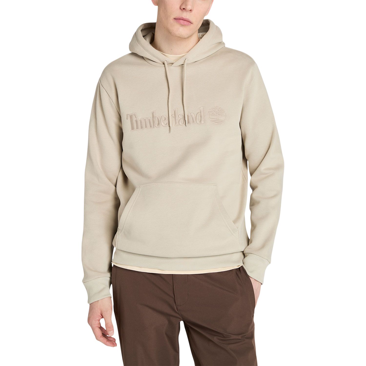 Chandail à capuche en molleton à enfiler avec logo brodé pour hommes, Timberland