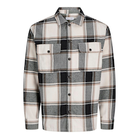 Jack & Jones Men's Charge Long Sleeve Overshirt Front_Flat