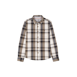 Silver Men's Performance Knit Long Sleeve Shirt Front_Flat