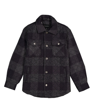Silver Men's Sherpa Lined Shacket