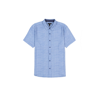 Silver Men's Stretch Shirt Front_Flat