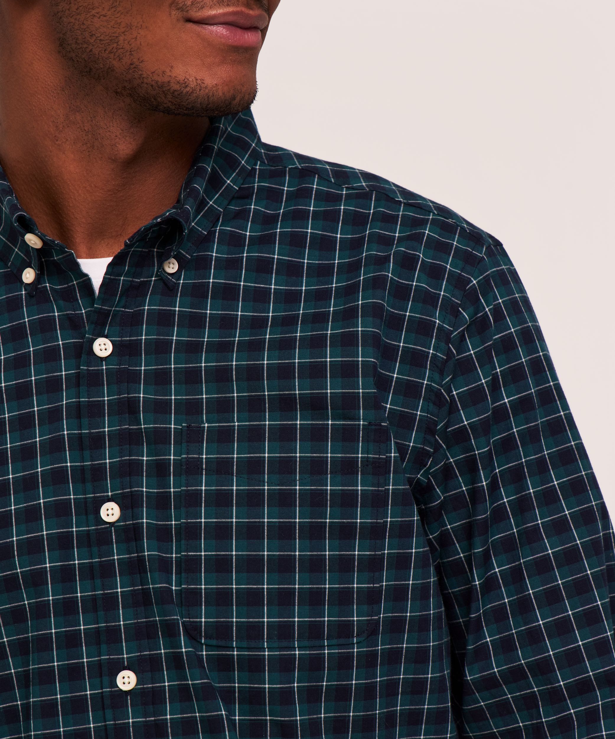 Chemise sport décontractée à manches longues, Denver Hayes