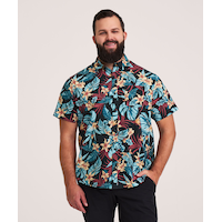 Chemise à manches courtes et à imprimé intégral pour hommes, FarWest Front_Flat