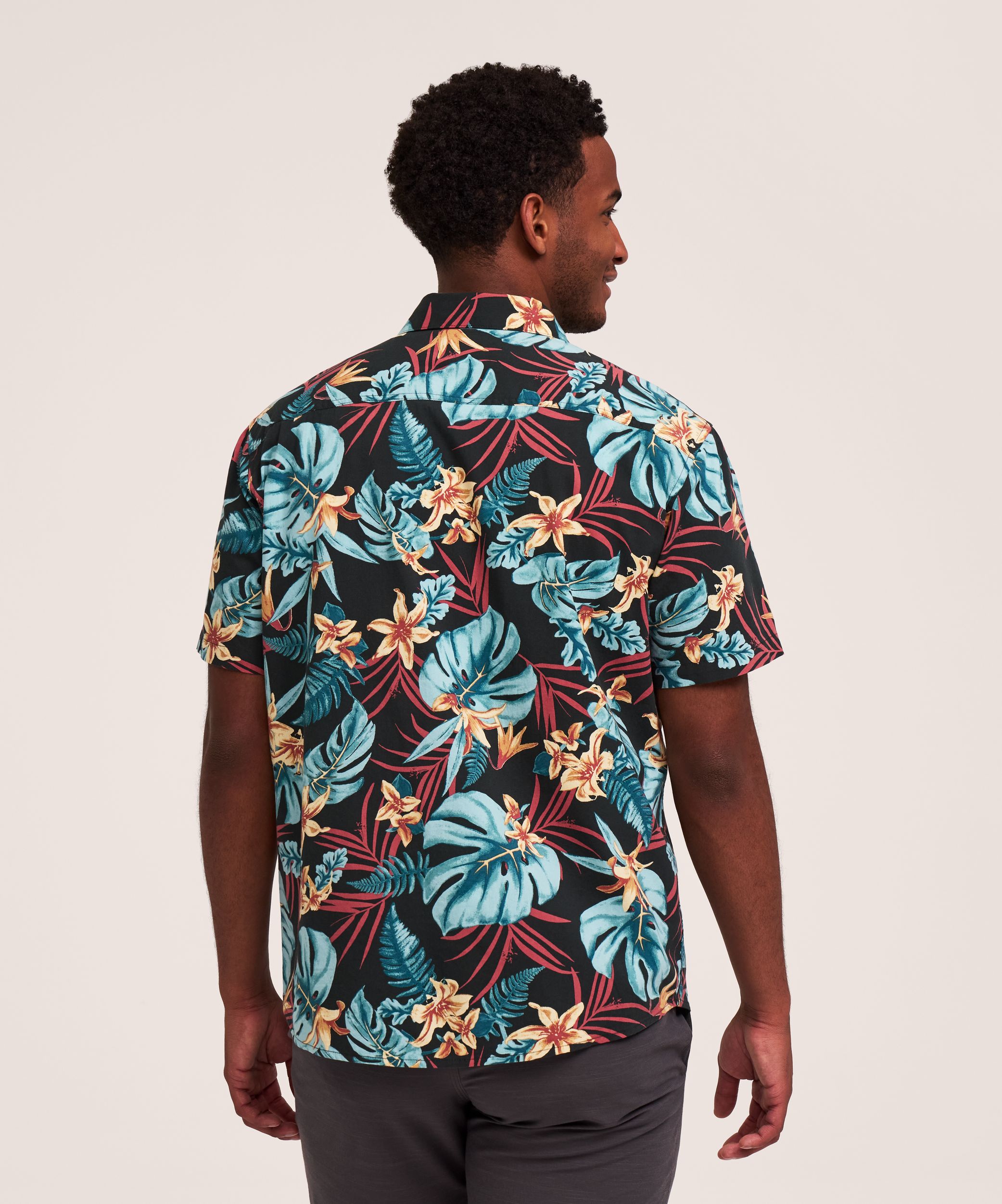 FarWest Men's All-Over Print Short Sleeve Shirt