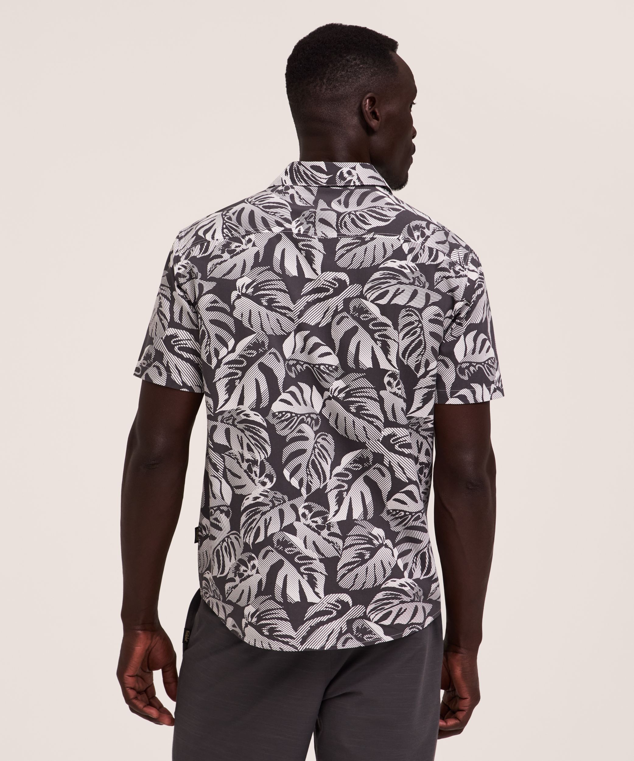Chemise à manches courtes et à imprimé intégral pour hommes, FarWest