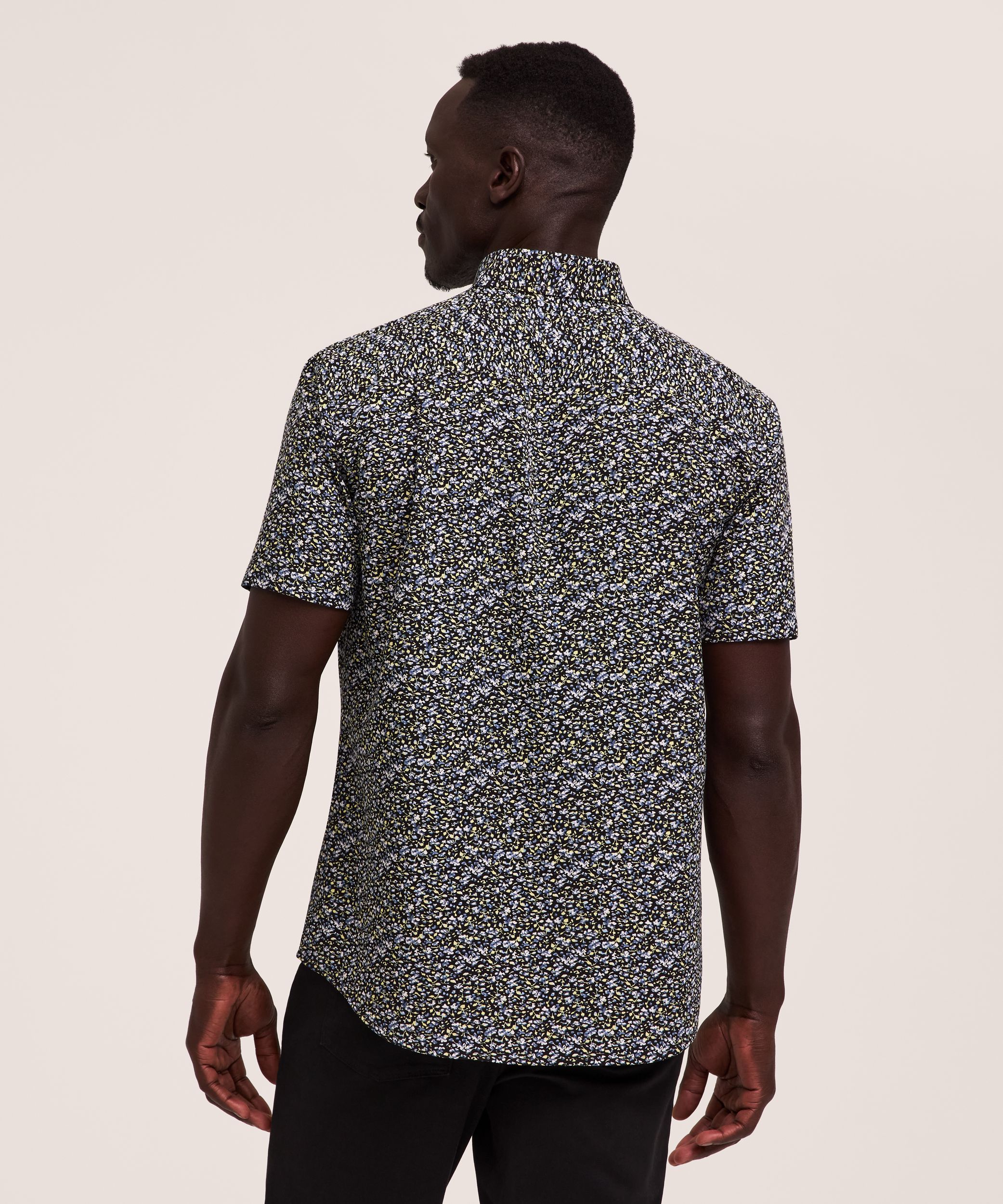 Denver Hayes Men's Short Sleeve 4-Way Stretch Shirt