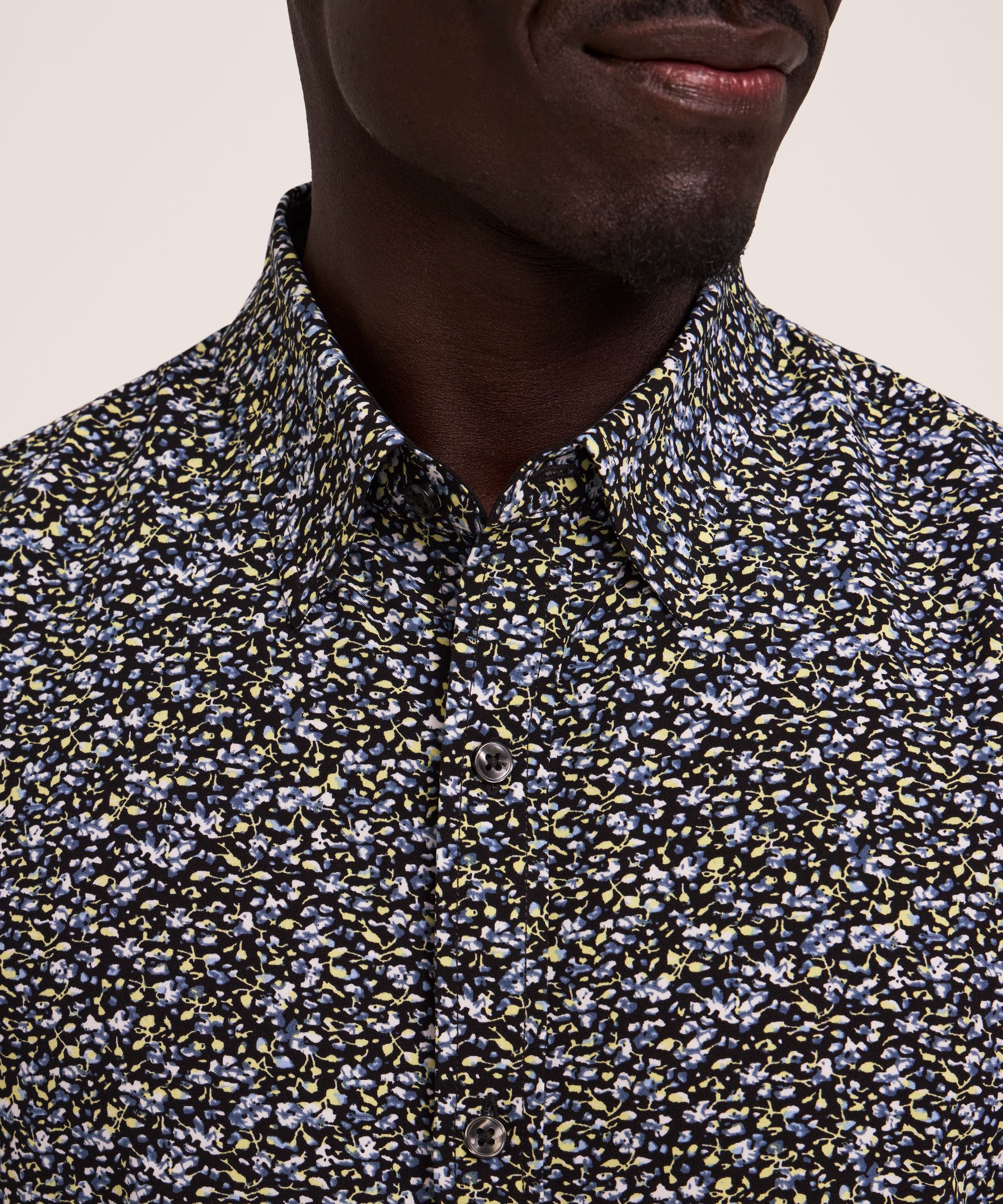 Denver Hayes Men's Short Sleeve 4-Way Stretch Shirt