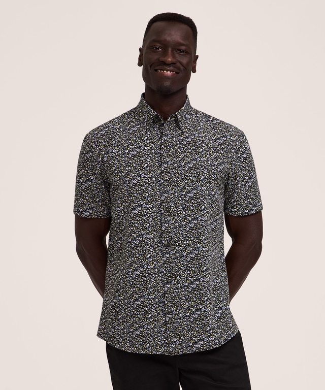 Denver Hayes Men's Short Sleeve 4-Way Stretch Shirt