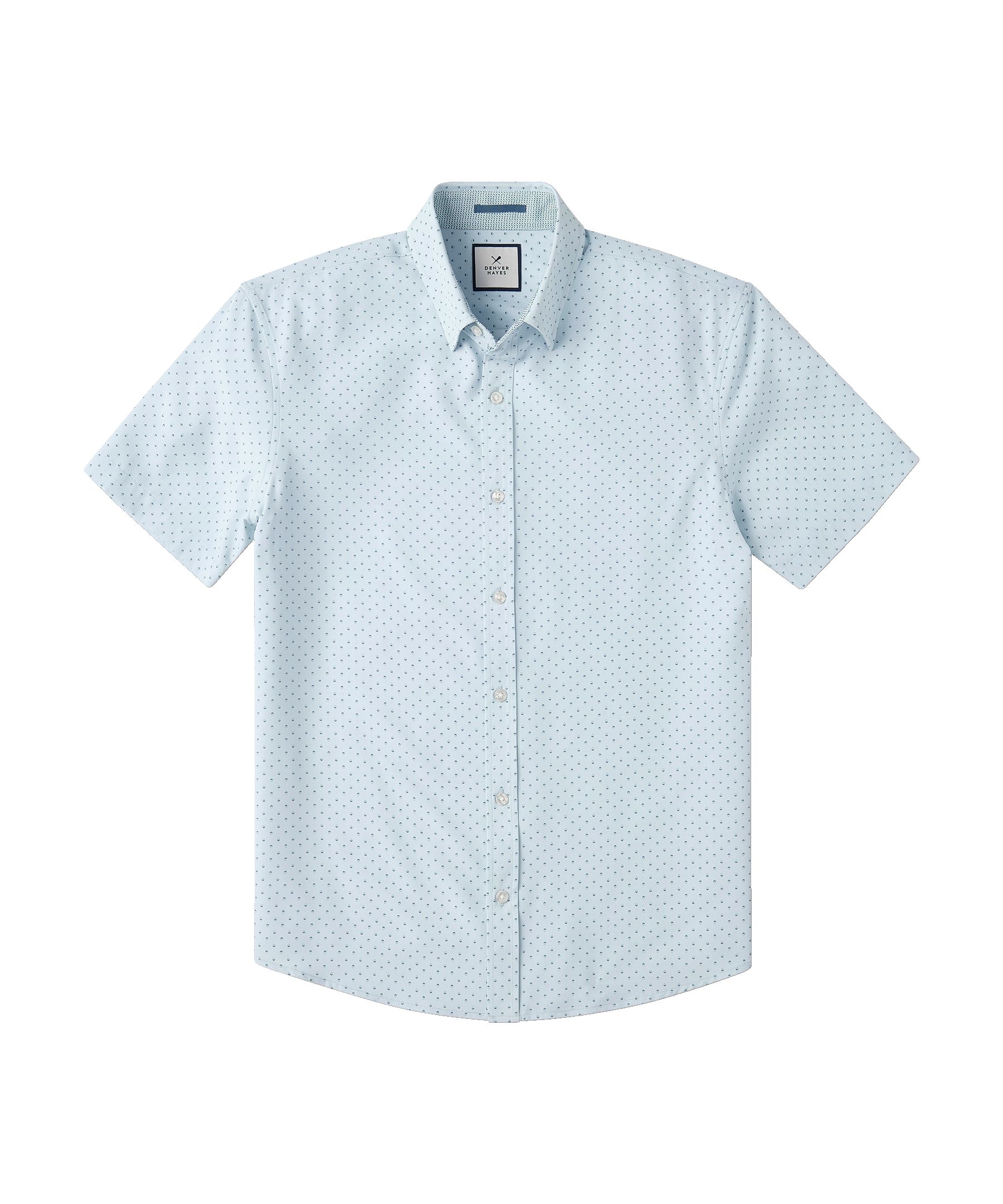 Denver Hayes Men's Short Sleeve 4-Way Stretch Shirt