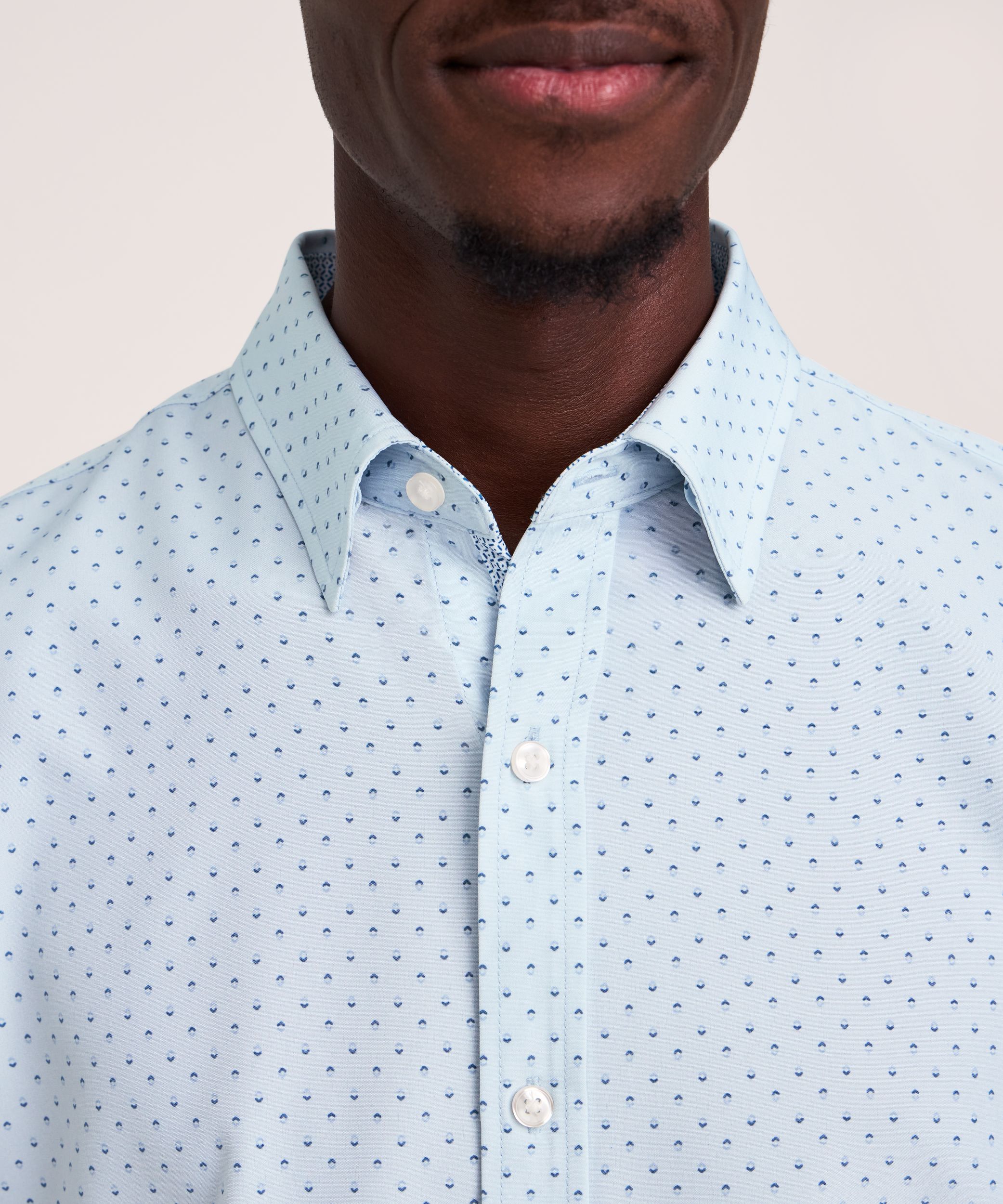 Denver Hayes Men's Short Sleeve 4-Way Stretch Shirt