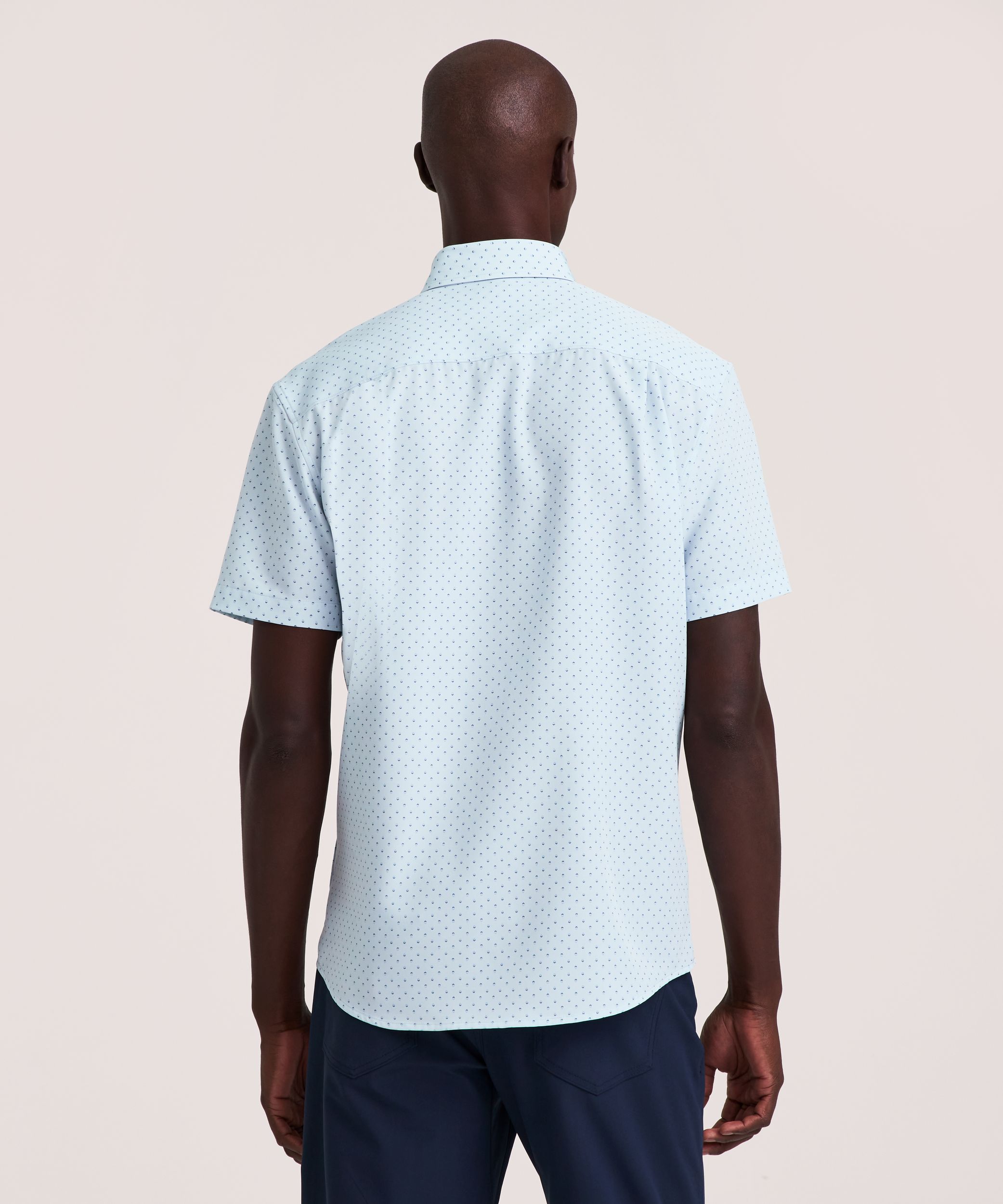 Denver Hayes Men's Short Sleeve 4-Way Stretch Shirt