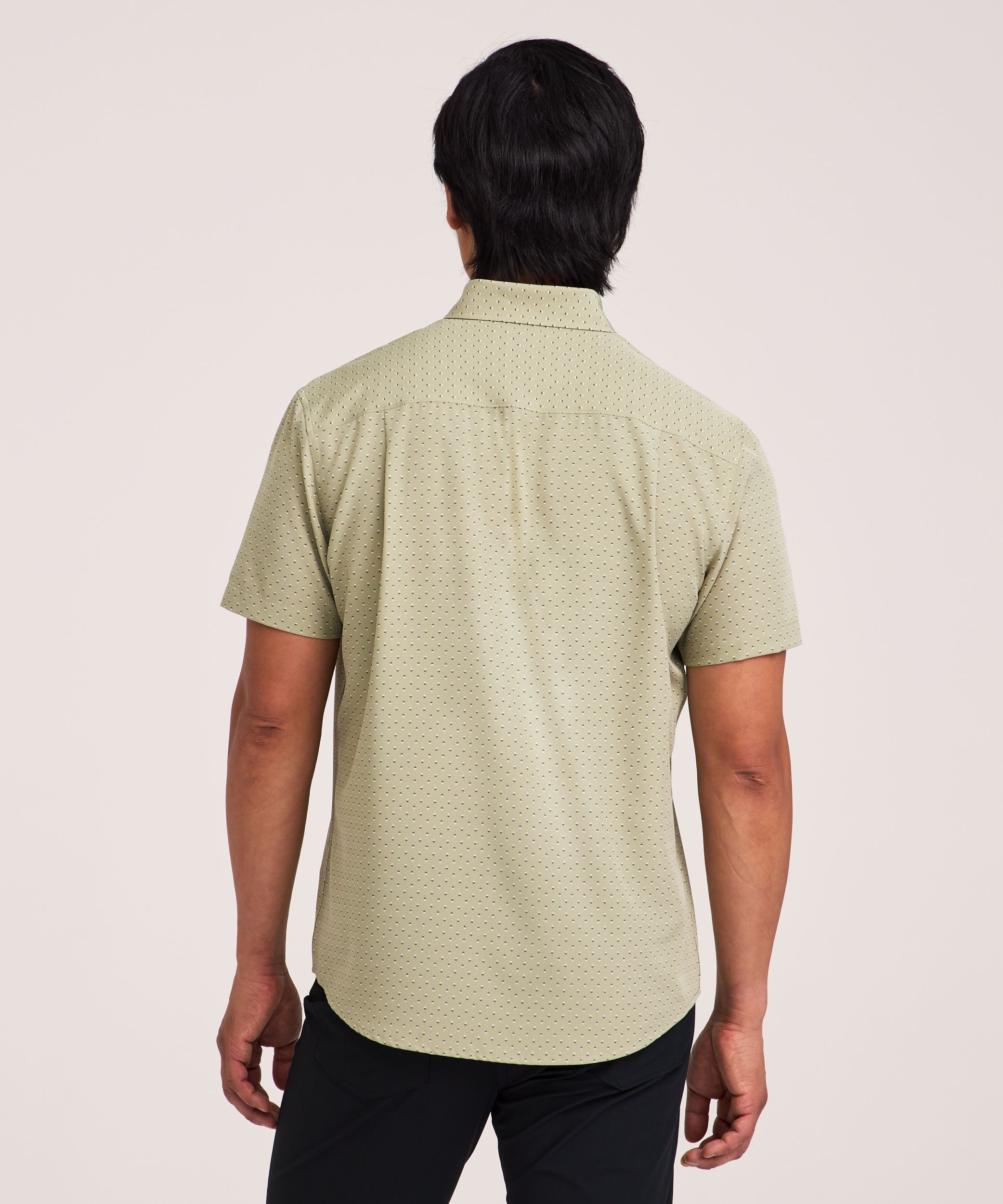 Denver Hayes Men's Short Sleeve 4-Way Stretch Shirt