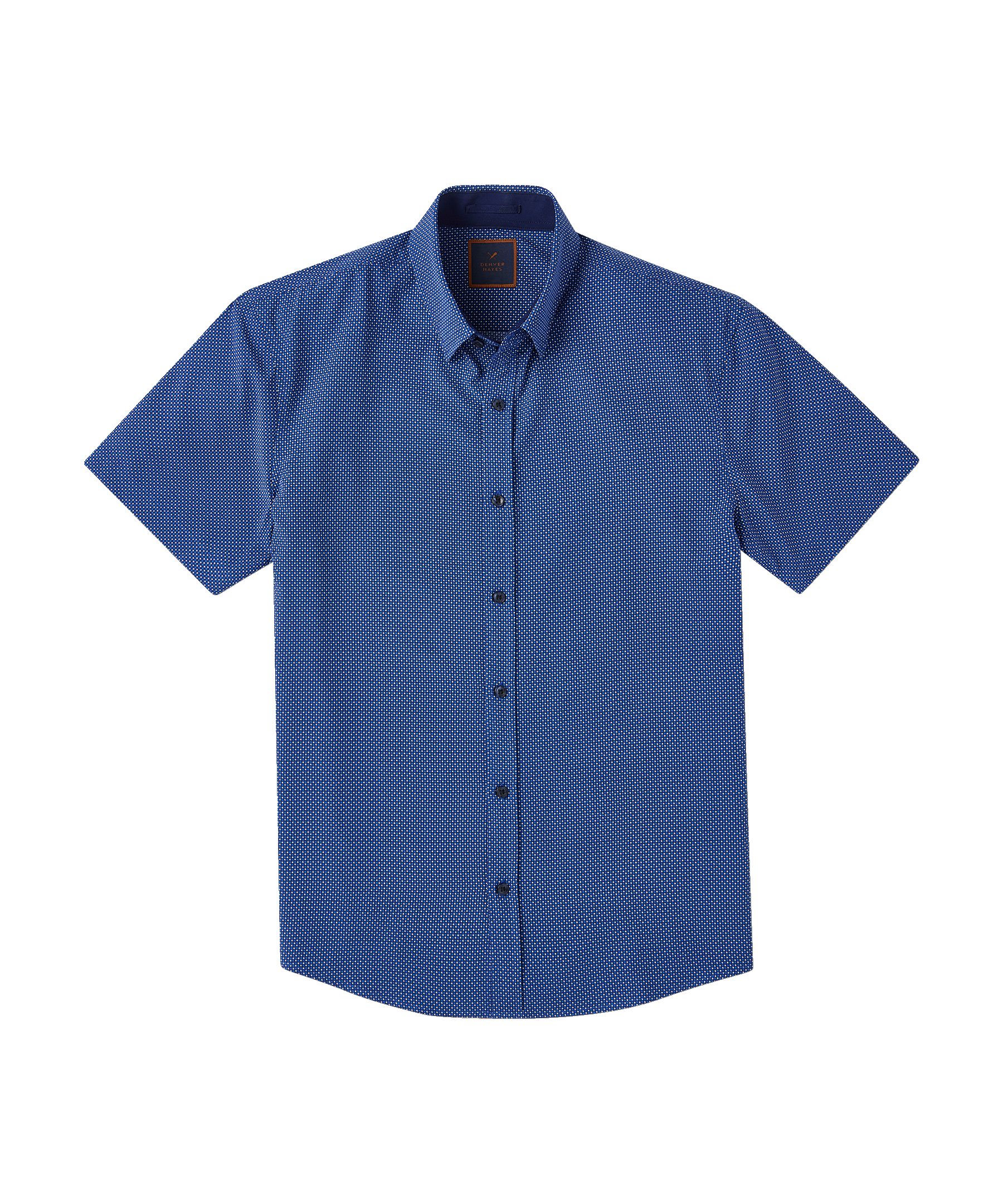 Denver Hayes Men's Short Sleeve 4-Way Stretch Shirt