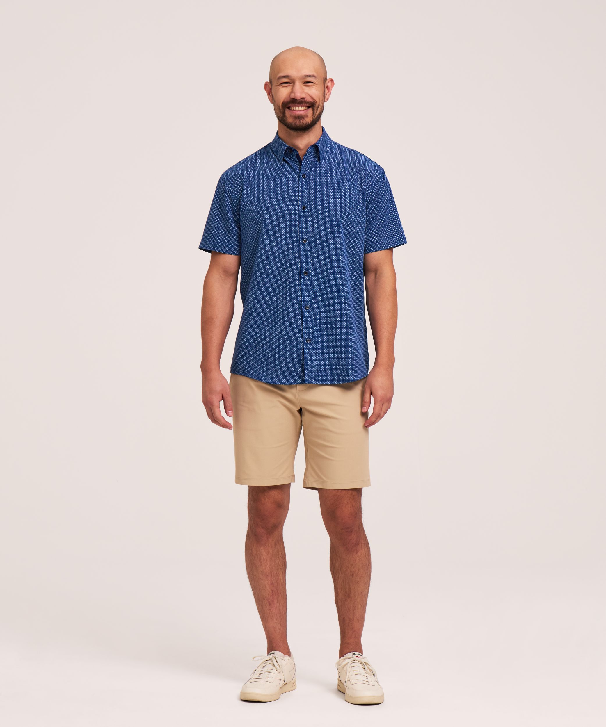 Denver Hayes Men's Short Sleeve 4-Way Stretch Shirt