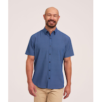 Denver Hayes Men's Short Sleeve 4-Way Stretch Shirt