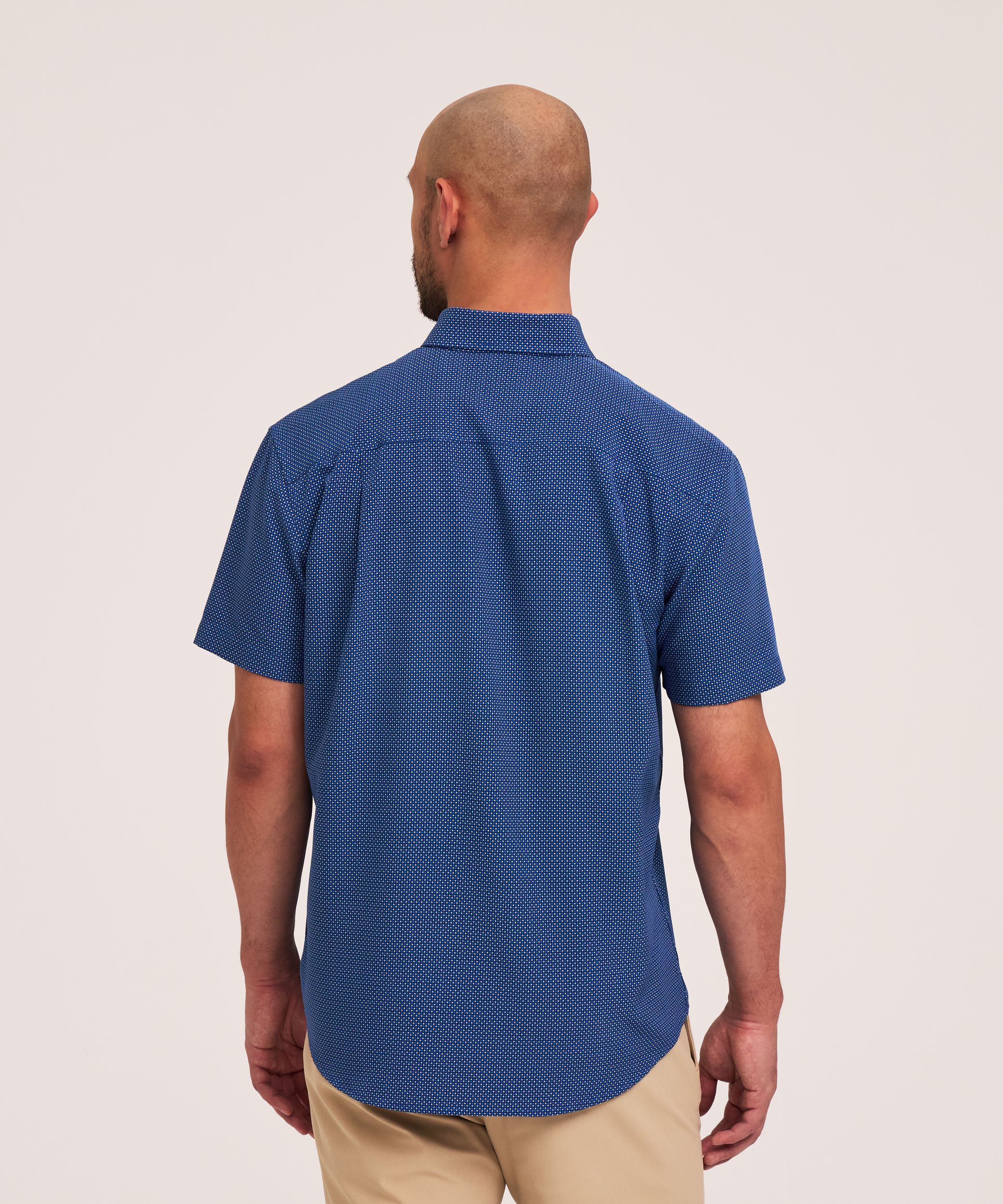 Denver Hayes Men's Short Sleeve 4-Way Stretch Shirt