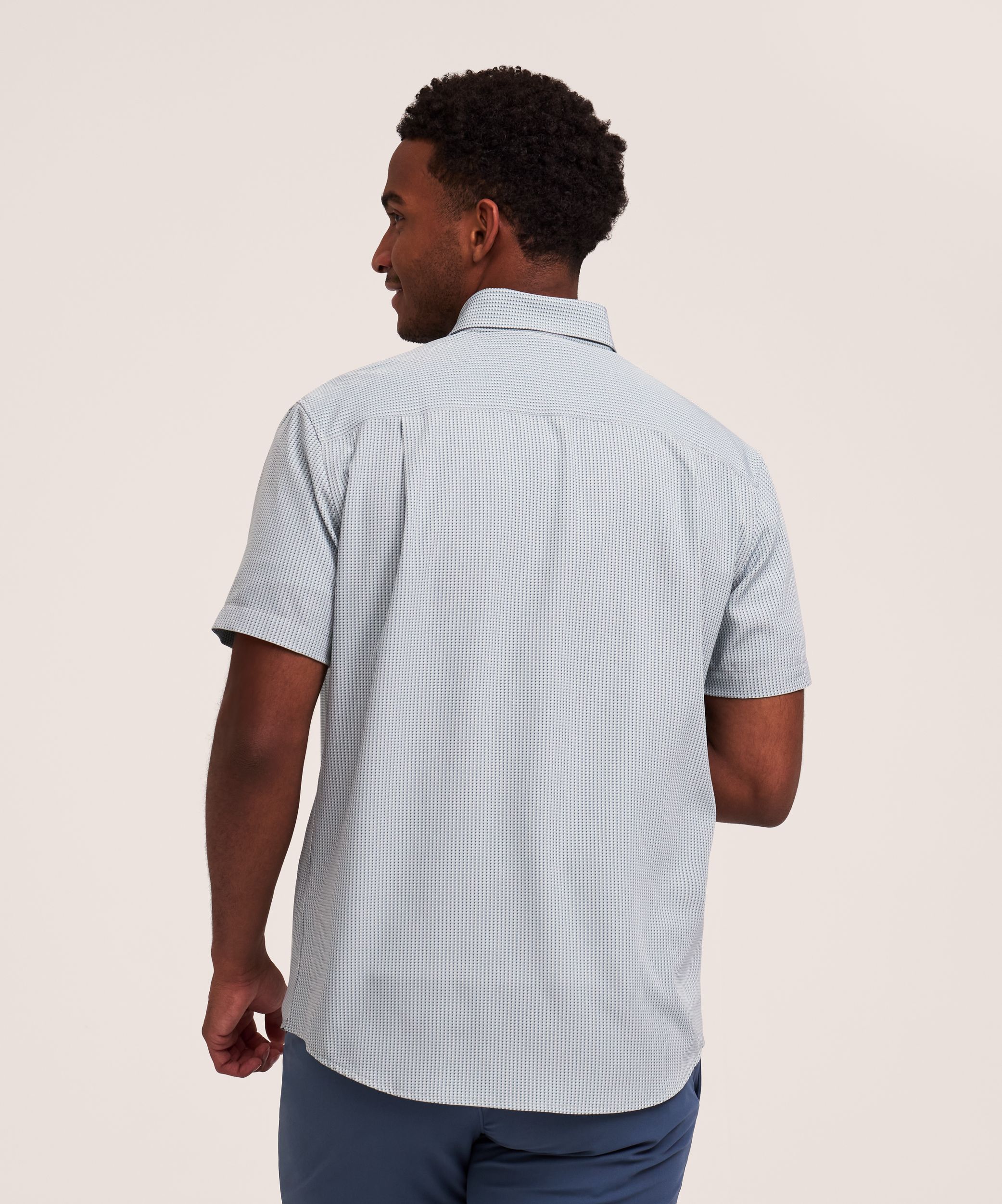 Denver Hayes Men's Short Sleeve 4-Way Stretch Shirt