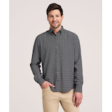 Denver Hayes Men's Long Sleeve Hybrid Stretch Shirt Front_Flat