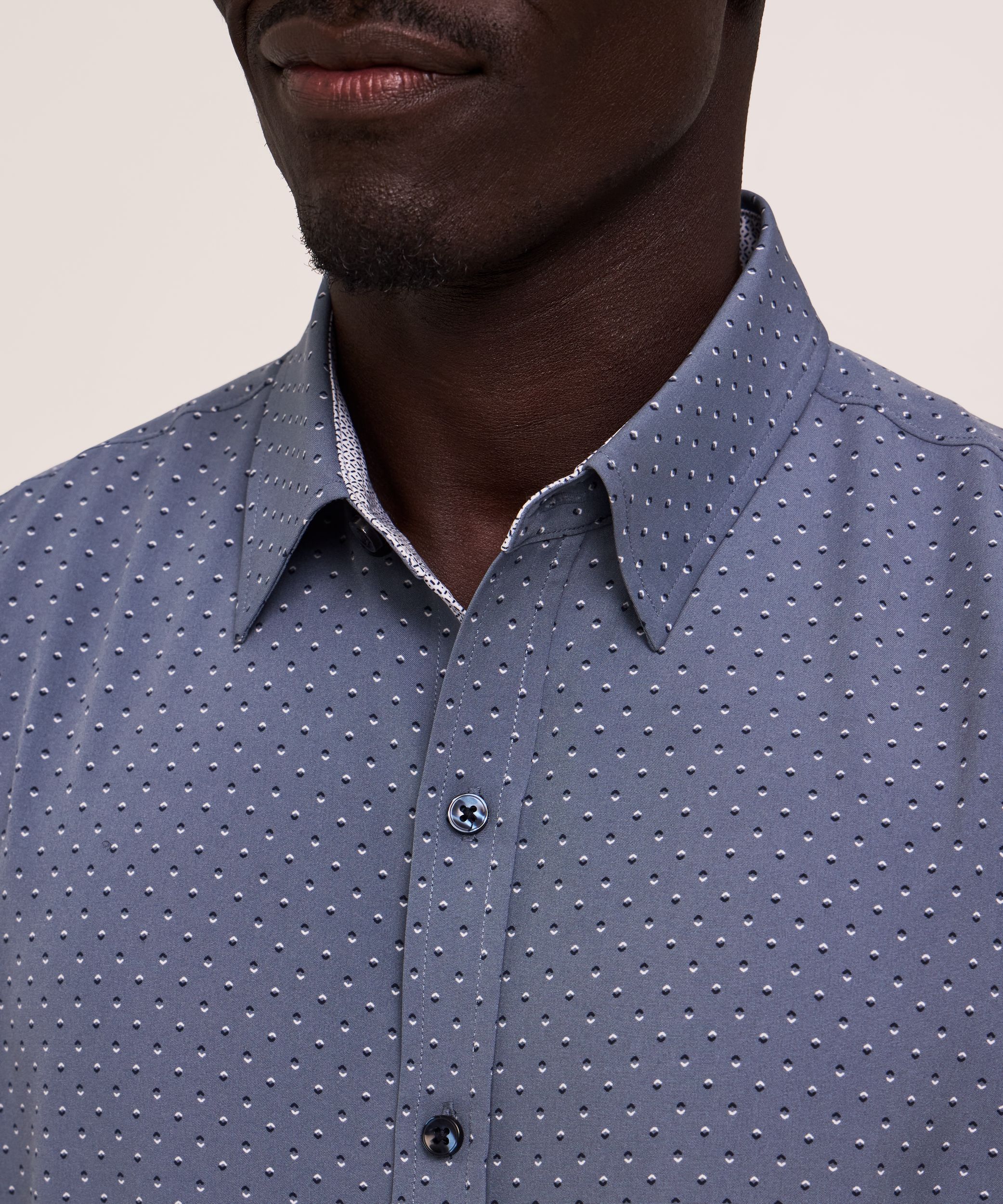 Denver Hayes Men's Long Sleeve Hybrid Stretch Shirt
