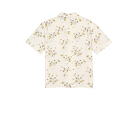 Silver Men's Short Sleeve All Over Print Camp Collar Shirt Front_Flat