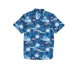 Silver Men's Short Sleeve All Over Print Shirt Front_Flat