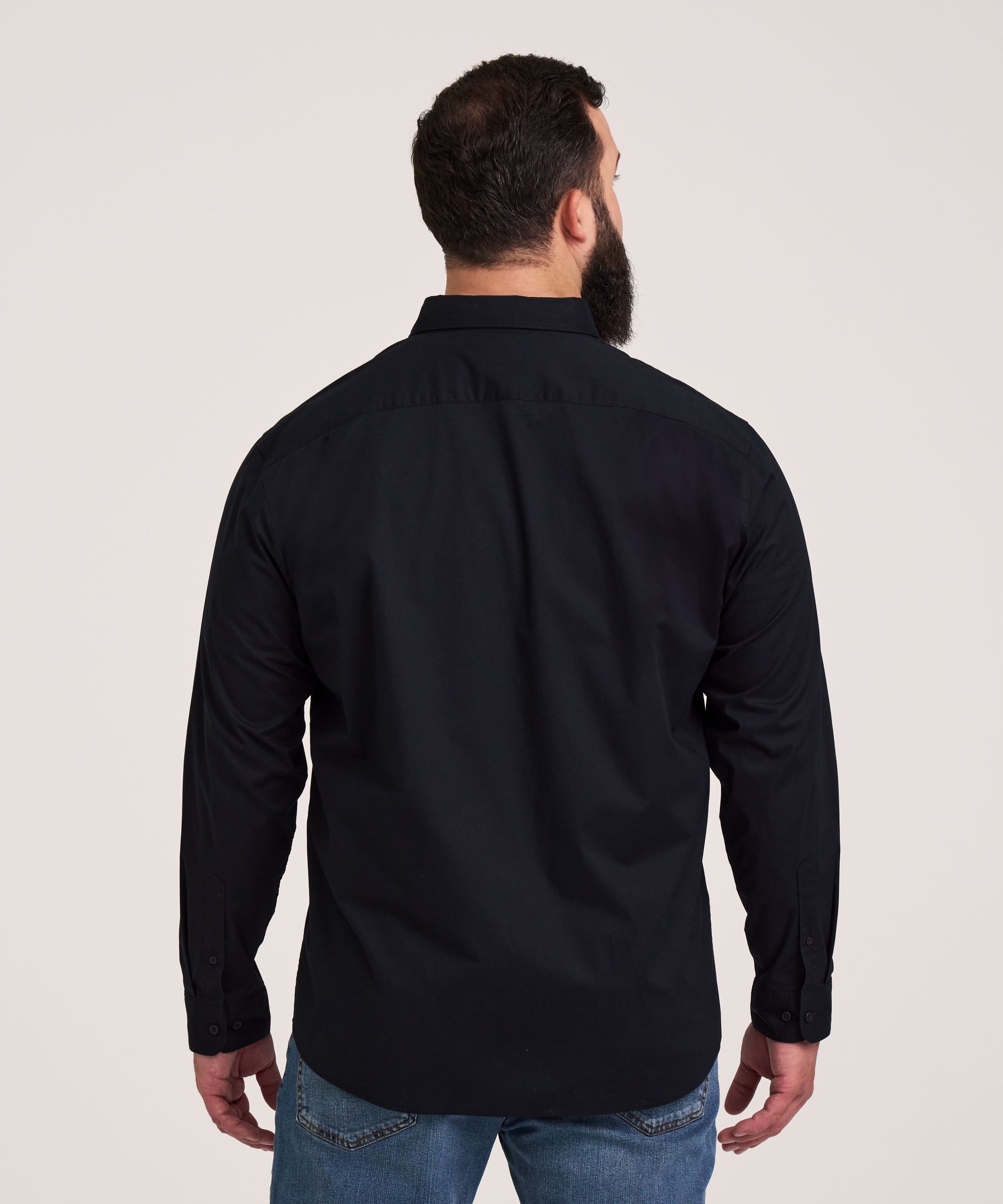 Denver Hayes Men's Long Sleeve Casual Sport Shirt