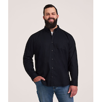 Denver Hayes Men's Long Sleeve Casual Sport Shirt Front_Flat
