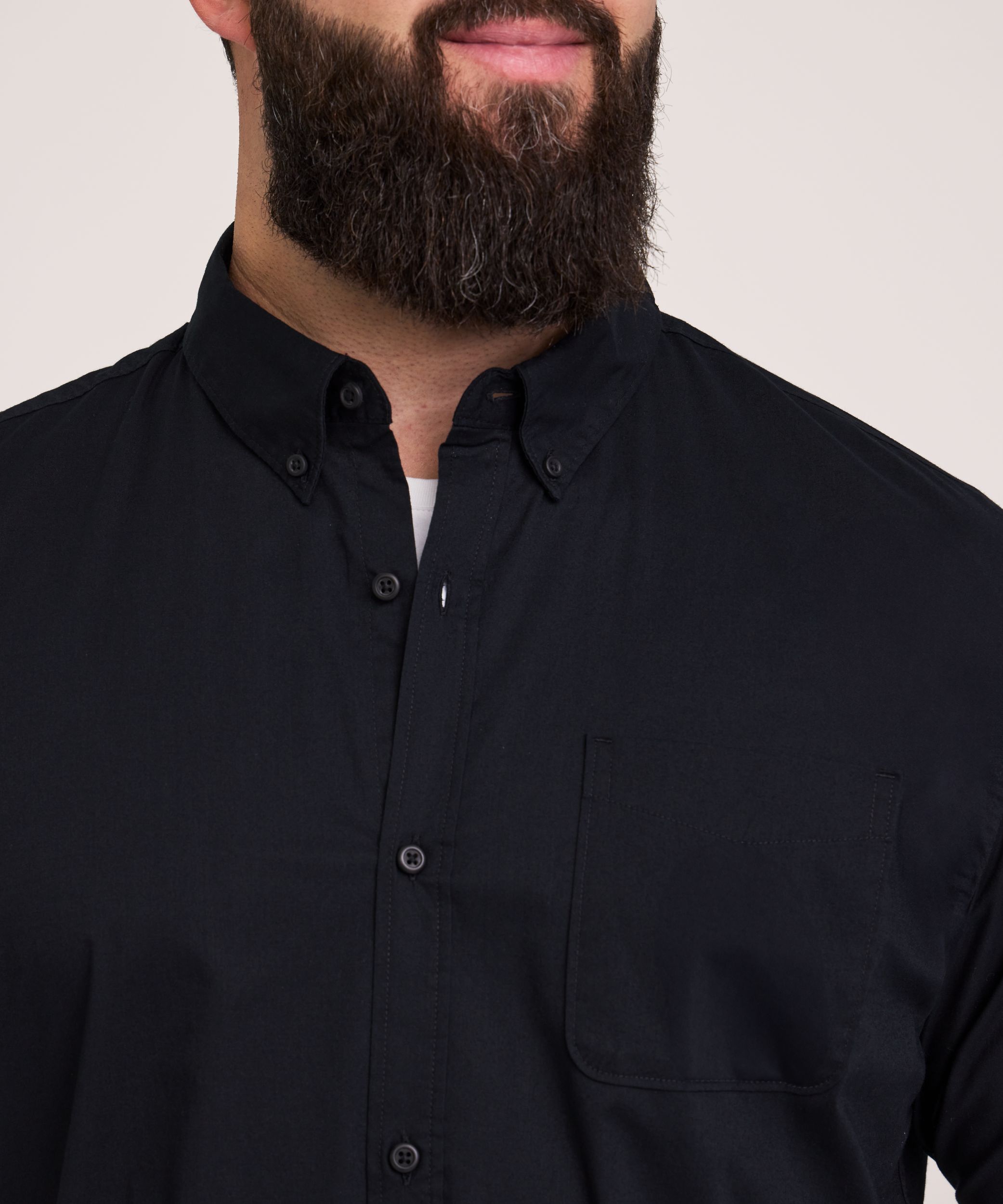 Denver Hayes Men's Long Sleeve Casual Sport Shirt