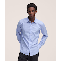 Chemise à manches longues infroissable pour hommes, Non Iron Essential, Denver Hayes