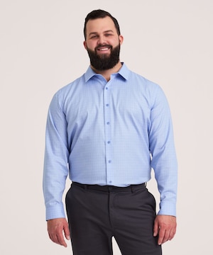 Chemise à manches longues infroissable pour hommes, Non Iron Essential, Denver Hayes