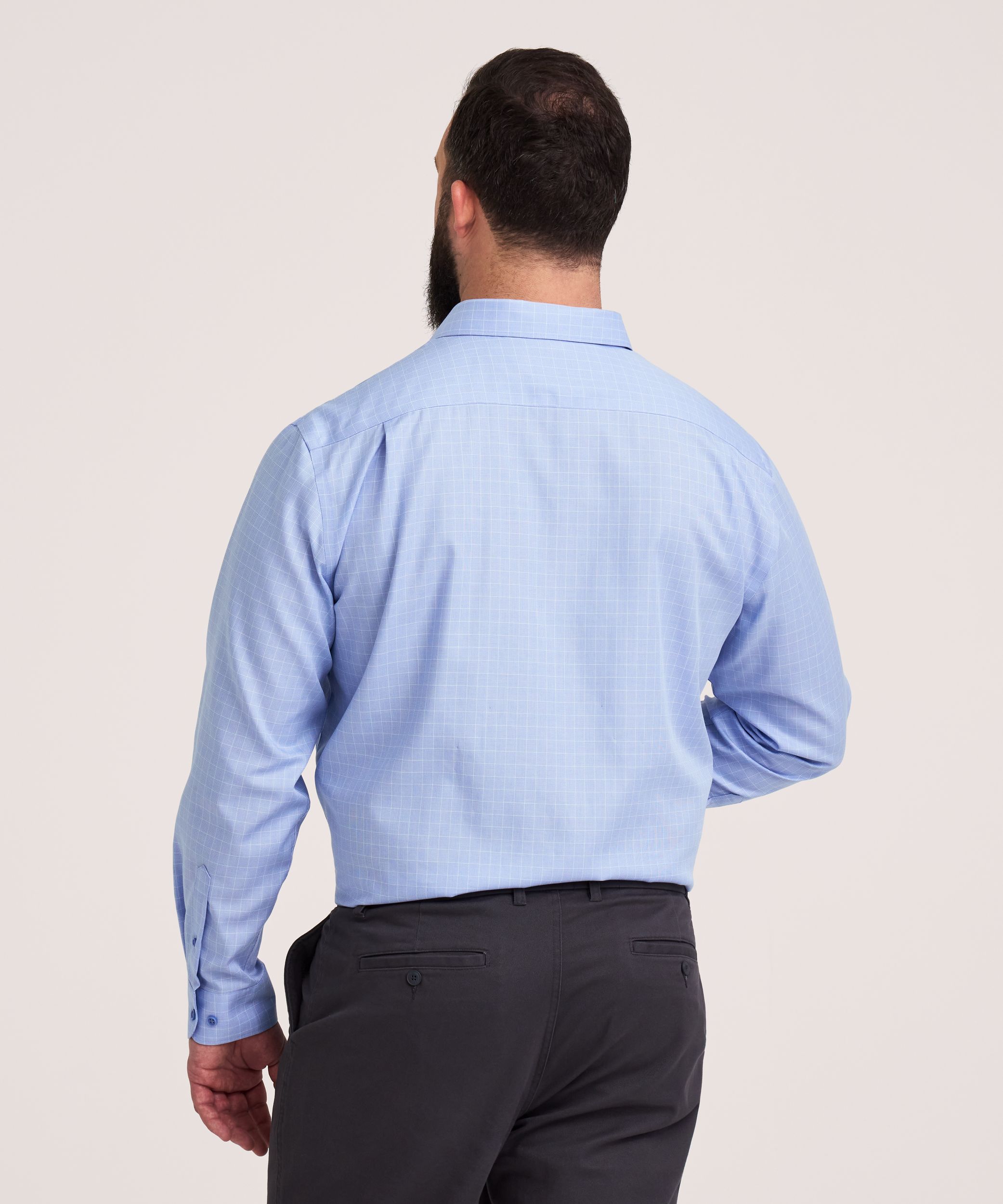 Denver Hayes Men's Long Sleeve Non Iron Essential Shirt