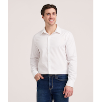 Denver Hayes Men's Long Sleeve Non Iron Essential Shirt